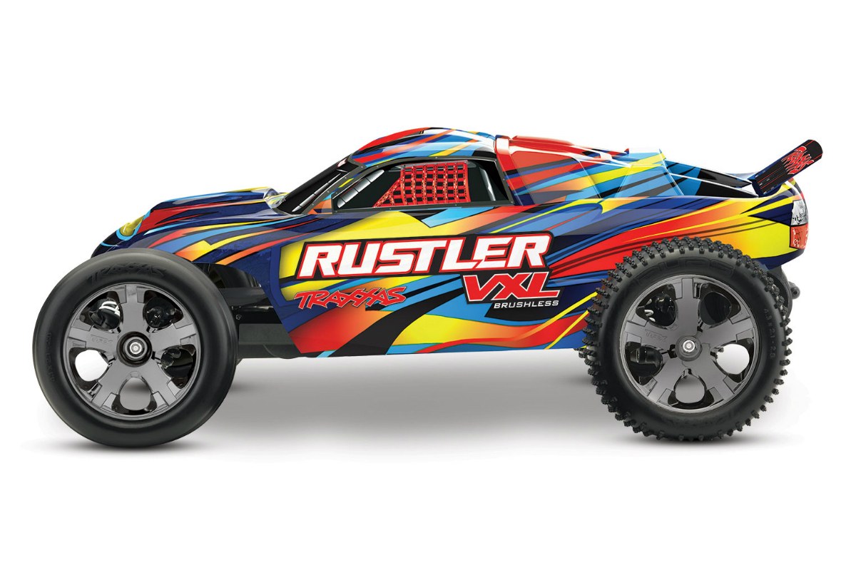 Радиоуправляемая машина TRAXXAS Rustler VXL 1:10 2WD TSM TRA37076-4 Купить  с доставкой